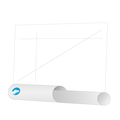 CAD-Pläne auf Rolle